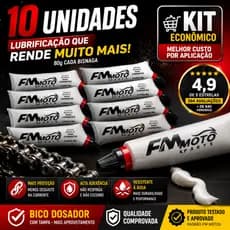 Graxa Branca  CAIXA 10 Pç Lubrificante Corrente De Moto Promoção ATACADO