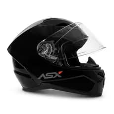 CAPACETE ASX CITY SOLID PRETO BRILHO GRAFITE