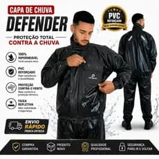 Capa de Chuva para Motoboy Defender PVC Reforçada