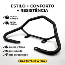 Alça Traseira Bicuda CG 125 150 160 Fan Start 2014 a 2024 Preta Esportiva