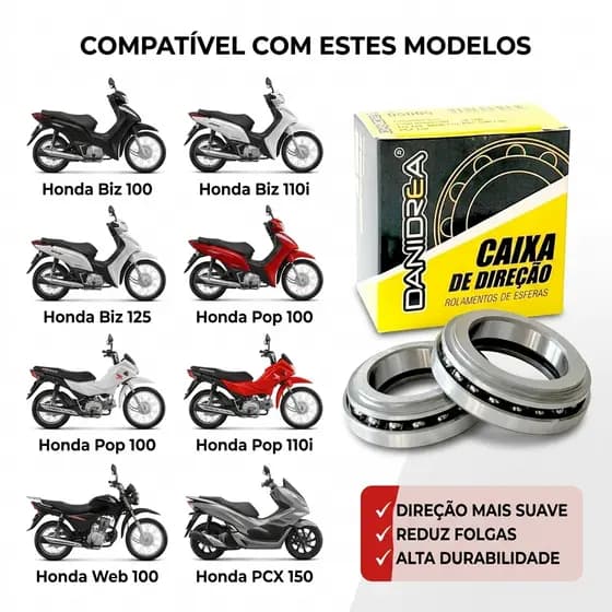 Caixa de Direção Danidrea  Biz / Pop / Web / PCX150