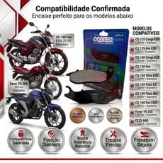 Pastilha Freio Fan 150 Titan 160 Fazer 250 Cobreq (949)