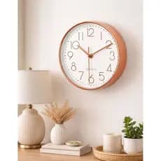 Relógio Parede Moderno Rose Gold Cozinha Sala