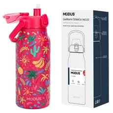 MODUS Garrafa Térmica De Viagem Inox 1700ml Com Isolamento A Vácuo Estampa Exclusiva