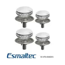 Kit Queimador e Espalhador Fogão Esmaltec Bali 4 Bocas Alumínio