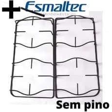 Kit 2 Grelha Grade Trempe P/ fogao Esmaltec Agata Jade Topazio Caribe Bali Ibiza Safira 66 01 + 2 agulha