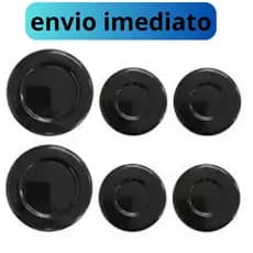 Kit Jogo 6 Bocas Espalhador Tampinha Tampa Brastemp Eva Erva Doce Preto Esmaltado Novo