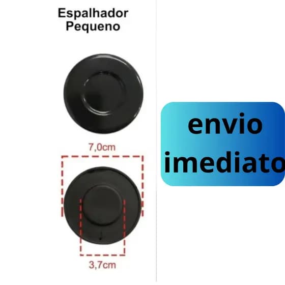 1 tampinha pequena Bocas Espalhador Tampinha Tampa Brastemp Eva Erva Doce Preto Esmaltado Novo