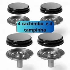 kit 4 bocas Fogão Esmaltec Espalhador + Queimador  Veneza/ Bali/ Ágata/ Munique/ Caribe