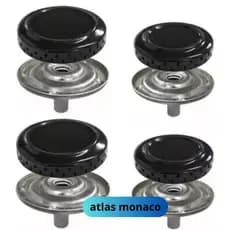 fogao kit Atlas Mônaco Espalhador com Queimador 4 Bocas