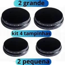 kit 4 tampinha Fogão Esmaltec Espalhador  Veneza/ Bali/ Ágata/ Munique/ Caribe