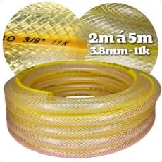 Mangueira para Cozinha Universal Trançada Multiuso Parede Grossa 3.8mm - 2m 3m 4m e 5m, Jardim