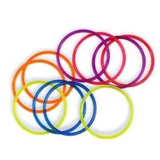 Kit 30 Argola Plástica Colorida Pequena Festa Junina Julina Lançar