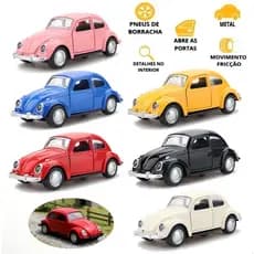 Fusca Herbie 53 Miniatura Ferro Abre Porta Fricção Coleção 1/36