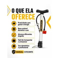 Bomba de Ar Bico Enche Bola Pneu De Bicibleta Moto Mobilete Motocicleta Colchão De Ar Balão Bóia Piscina (BOM-8802)