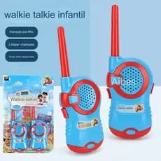 TB Acessórios KIT 2 peças Walkie Takie Radio Comunicador Infantil De Brinquedo