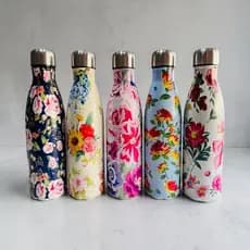 Garrafa Térmica Aço Inox Estampada Floral 500ml Academia Fitness