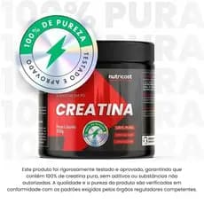 Creatina 300g 100% Pura da Nutricost Com laudo MW