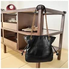 Bolsa de ombro de couro feminina 2026 novo estilo All-Match sacola Commuter grande balde saco