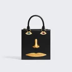 Mini Bolsa Facial Feminina De Couro Preto , Marcas De Luxo , Joias , Alça De Ombro , Bolsas Crossbody