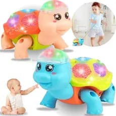 Brinquedo Tartaruga Fujona Elétrica Com Movimentos Infantil Interativo