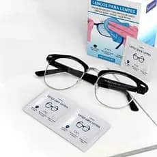 Kit 100/200/300PÇS Flanela Umedecida Antiembaçante Para Óculos E Telas