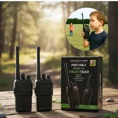 Brinquedo Rádio Comunicador Walk Talk Infantil Com Baterias Inclusas Preto Para Crianças