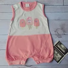 Macacão curto bebê menina | tam. P/M/G| bordado, elegante, rompers menina, macacão de bichinho