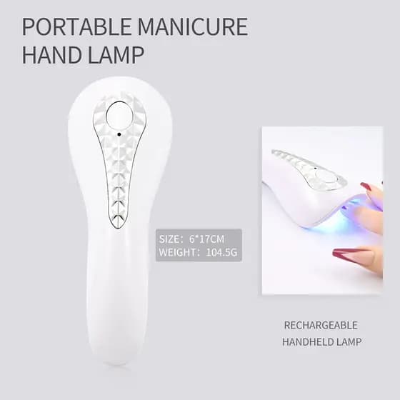 Cabine Secagem Unha Gel LED UV Portátil Carregamento USB