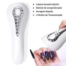 Mini Cabine LED UV Portátil – Secagem Rápida para Unhas de Gel, Ideal para Uso em Casa