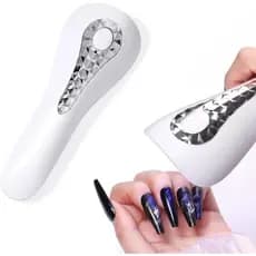 Mini Cabine Portátil LED/UV para Unhas Secagem Rápida com Bateria de Longa Duração e 2 Modos Recarre