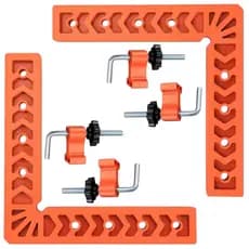 Kit 2 Sargentos Esquadro Angular 90° Grampo De Canto 15 X 15