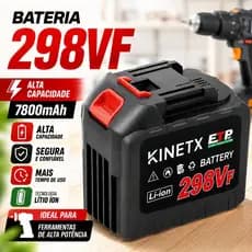 Bateria Recarregável KINETX 3C Para Parafusadeira E Chave De Impacto