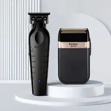Kit 2 Kemei 2299 Acabamento + Barbearia KM 2024