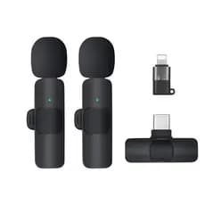 Microfone de lapela sem fio para transmissões ao vivo em dispositivos móveis e gravações de vídeo curtas
