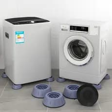 Kit com 4 Pés Para Máquina de lavar roupas Pezinho base Anti Ruido Anti vibração Amortecedor