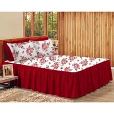 Colcha casal queen floral estampada Oferta Relâmpago