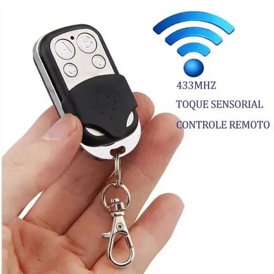 Controle Remoto Universal 433mhz Compatível Com Porta Eletrônica De Garagem 4 Botões