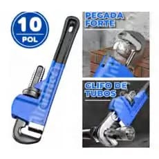 Chave De Grifo Para Tubos Uso Profissional  Tipo Americano" tamanho 10/14