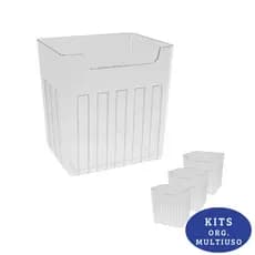 Kit Organizadores de Porta de Geladeira Organizador Multiuso Plástico