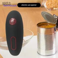 Abridor de Latas Elétrico, Abridor de Latas Automático e Seguro para Cozinhas AQ328