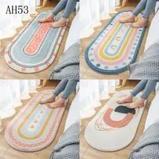 Tapete Macio e Absorvente de Água INS Rainbow para Quarto, Tapete Antiderrapante para Banheiro, Tapete de Entrada para C