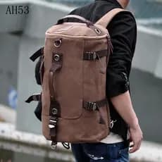 Nova Mochila Estilo Coreano para Homens, Mochila de Viagem ao Ar Livre, Mochila de Lona, Mochila Casual de Grande Capaci
