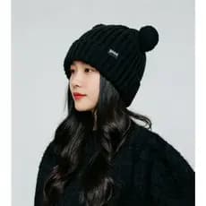 Touca de tricot com orelhinhas de urso - quente e fofa para o inverno, combina com todos os looks