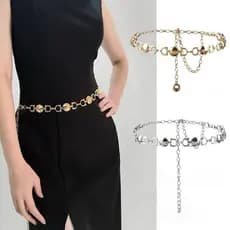 Cinto Feminino Corrente Dourado - Elegância e Versatilidade com Design Moderno