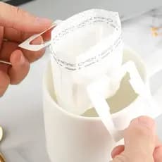 100 Unidades Filtro de Café Portátil  Saco Filtrante Coador Pequeno Mini Coador Envelope