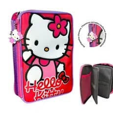 Estojo Box Hello Kitty/Estojo Box /Estojo escolar/Estojo de lápis/Estojo com divisórias/Organizador escolar infantil