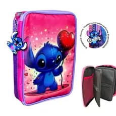Estojo Box Stitch /Estojo Box /Estojo escolar/Estojo de lápis/Estojo com divisórias/Organizador escolar infantil Stitch