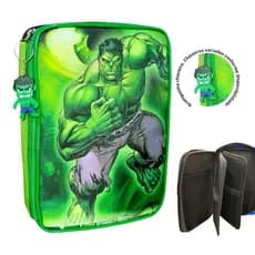 Estojo Box Hulk /Estojo Box /Estojo escolar/Estojo de lápis/Estojo com divisórias/Organizador escolar infantil hulk