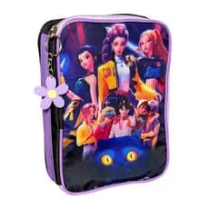 Estojo Box Guerreira do K-Pop /Estojo escolar/Estojo de lápis/Estojo com divisórias/Organizador escolar infantil